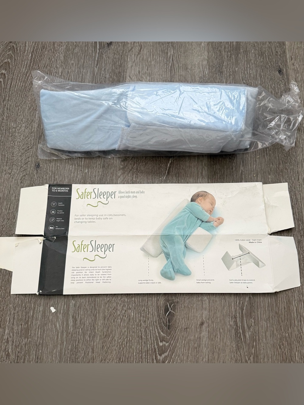 Safer Sleeper Adjustable Side Sleeping Pillow | New in Box | Newborn–6 Mo.